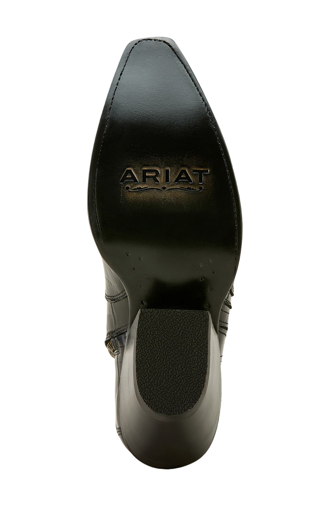 Ariat Jade X Toe Cowyboy Boot, Alternate, color, Luxe Caviar Croc Print