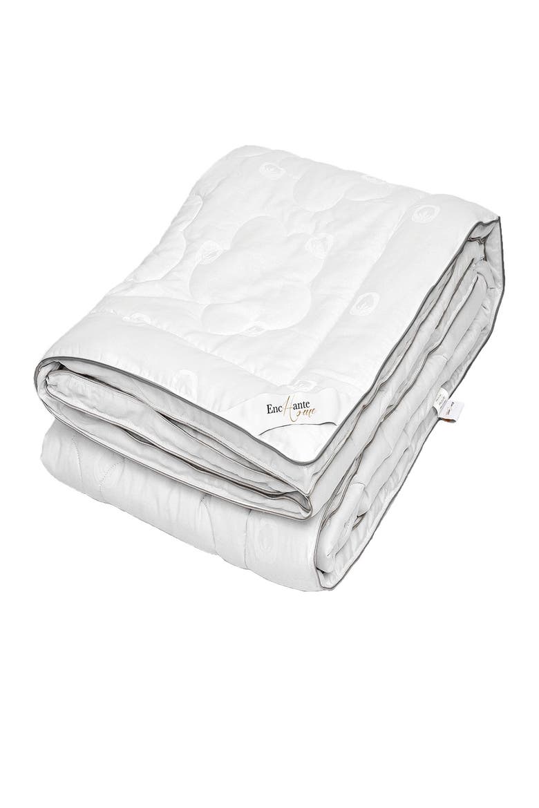 Luxury 100% Cotton King Size Comforter - White, Alternate, color, WHITE