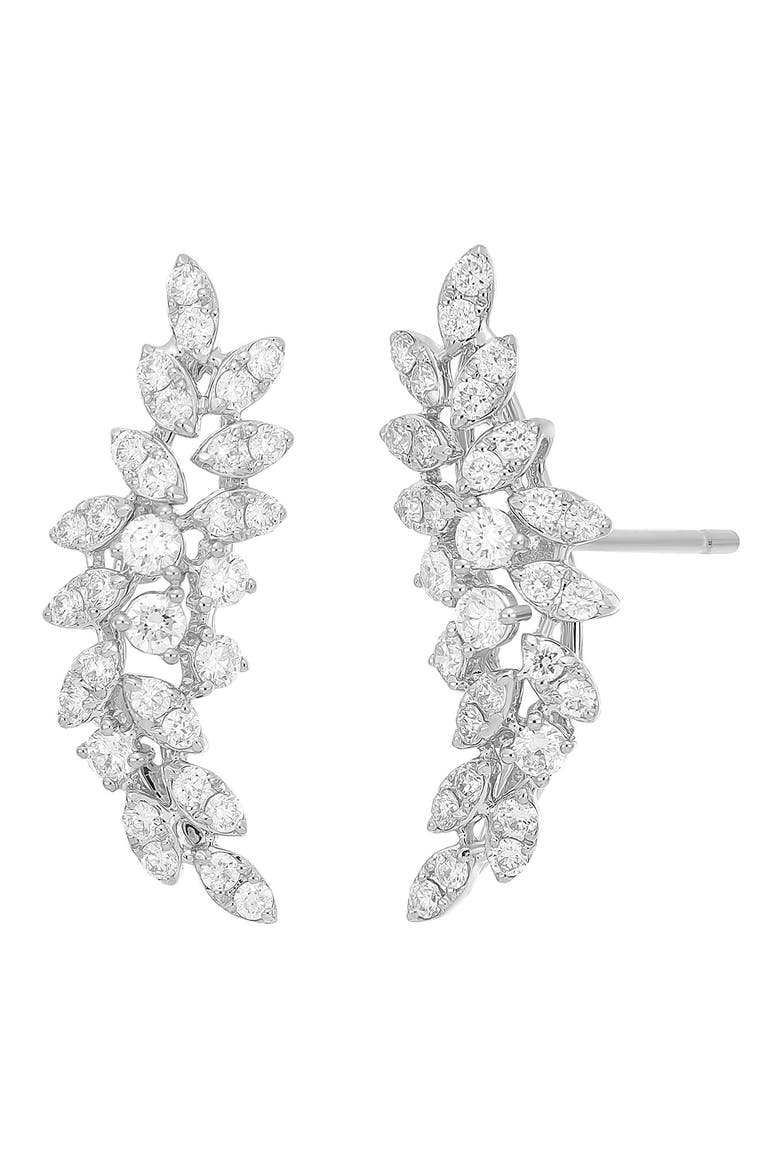 Getty Diamond Stud Earrings (Nordstrom Exclusive), Main, color, 18KW