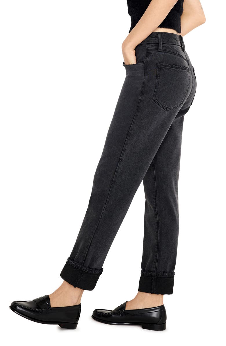 Good American Soft-Tech Relaxed Fit Jeans, Alternate, color, Black321