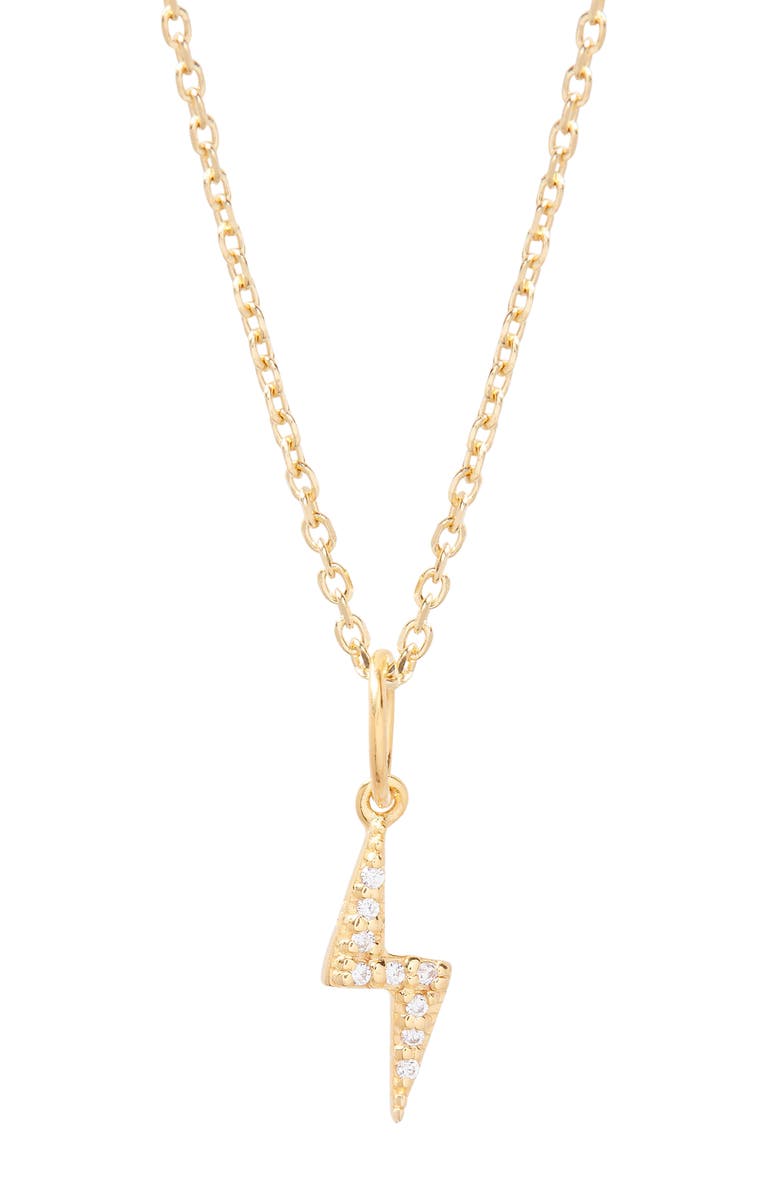 Brook and York Adeline Bolt Pendant Necklace, Main, color, Gold