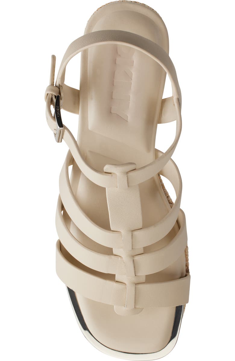 DKNY Fisherman Platform Sandal, Alternate, color, Bone