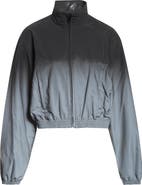 Alexander Wang Gradient Reflective Crop Track Jacket