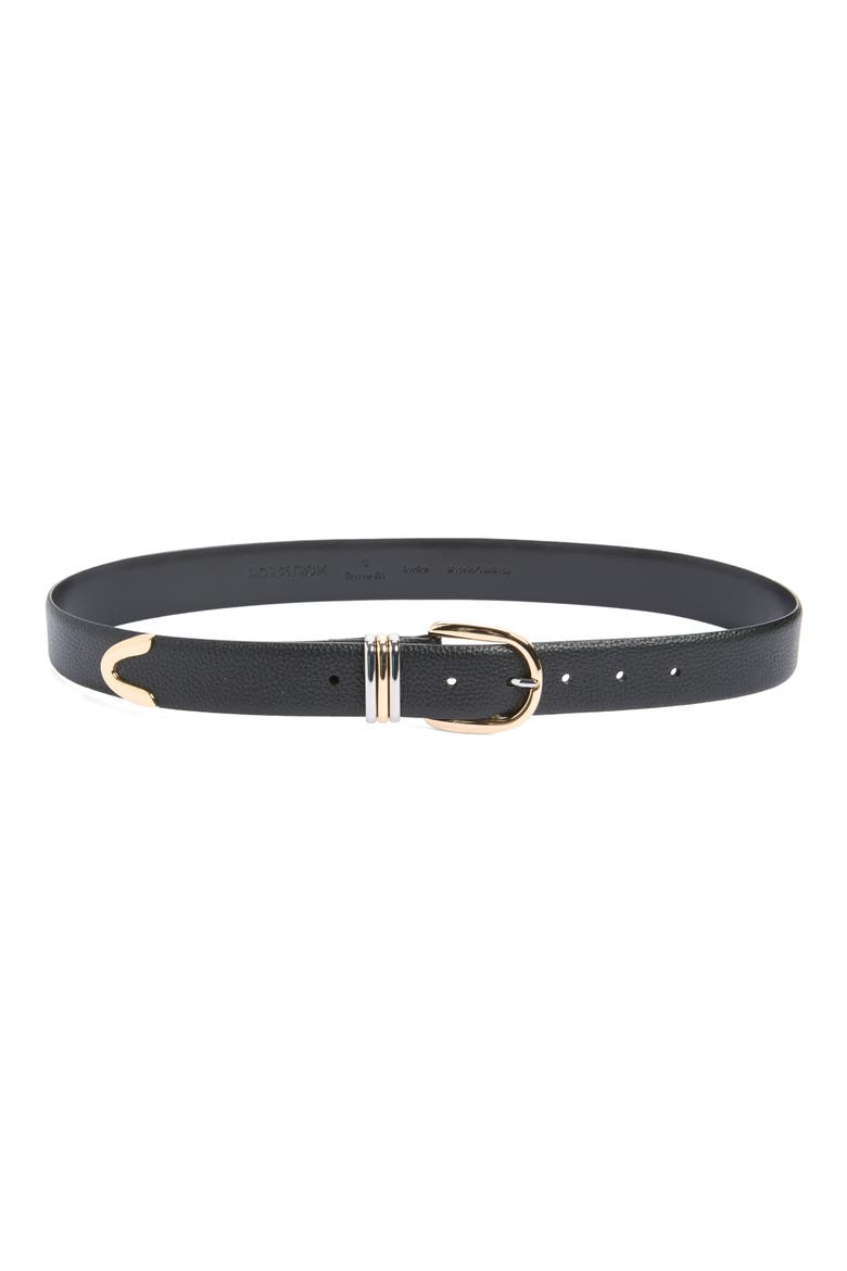 Janae Trouser Belt, Main, color, BLACK- MIXED METAL