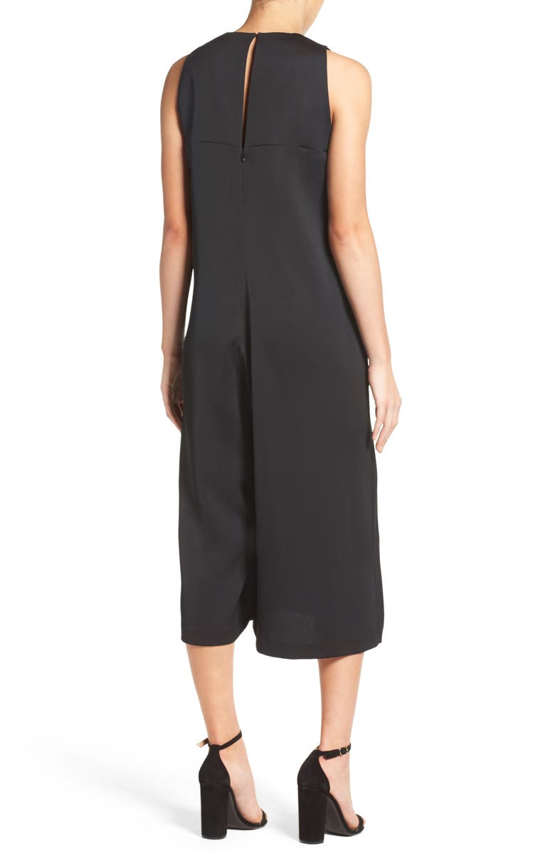 French Connection Essien Crepe Culotte Jumpsuit, Alternate, color, 
