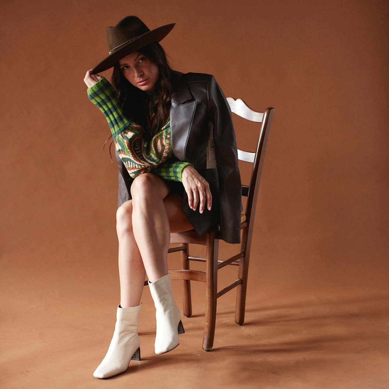 Harlow Leather Bootie - image 4