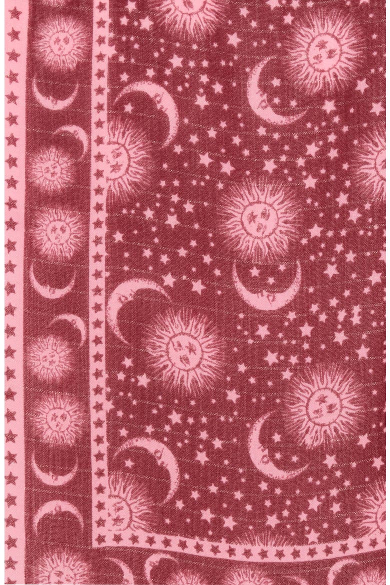 Celestial Square Scarf, Alternate, color, RED