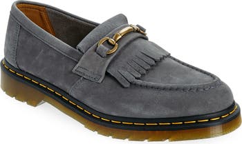 Adrian Snaffle Hair-on Loafer in Black | Dr. Martens