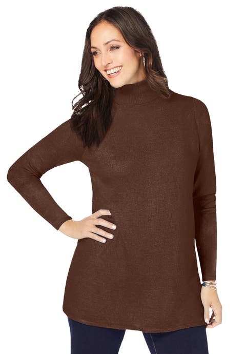 Carefree Cashmere Turtleneck (Plus)