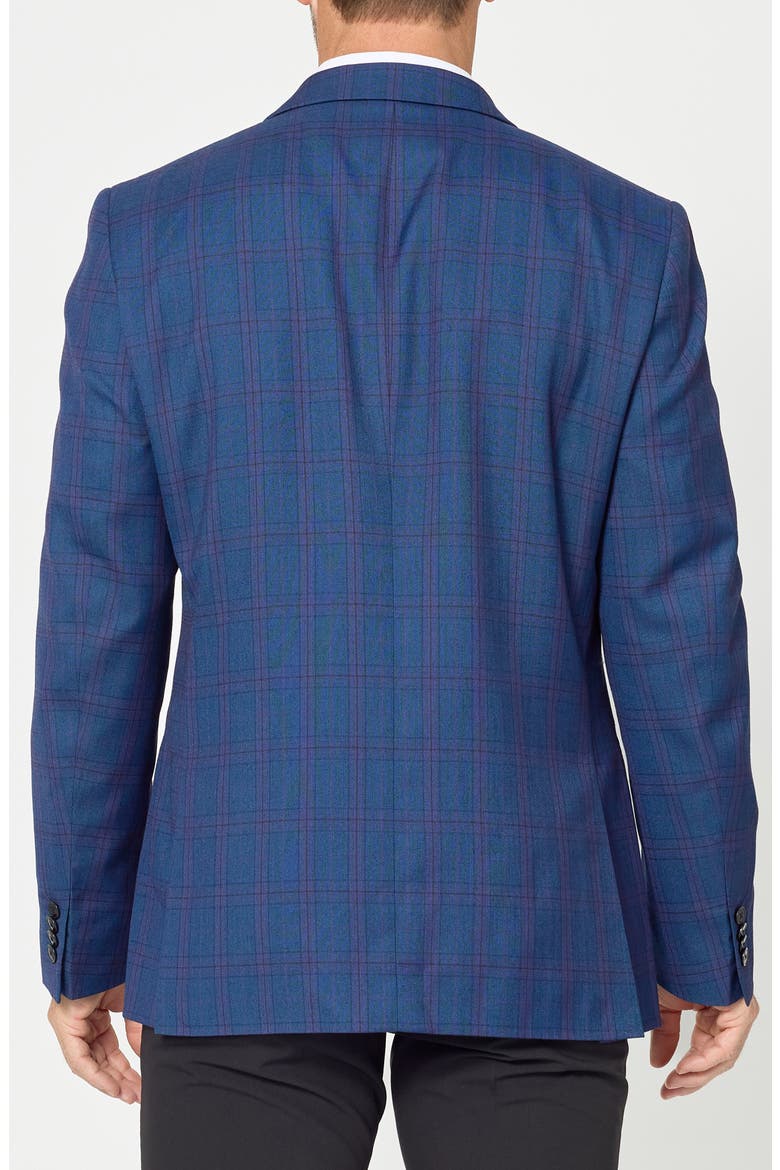 Plaid Sport Coat, Alternate, color, NAVY/ RED