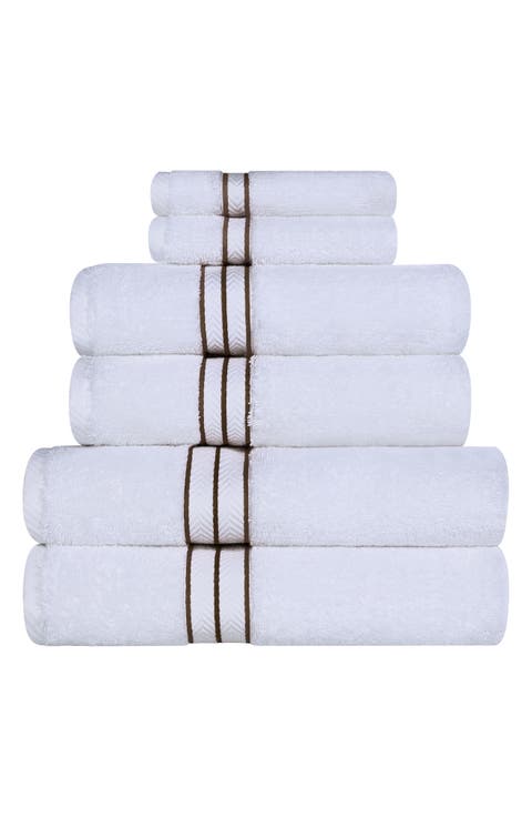 6-Piece Turkish Cotton Towel Set