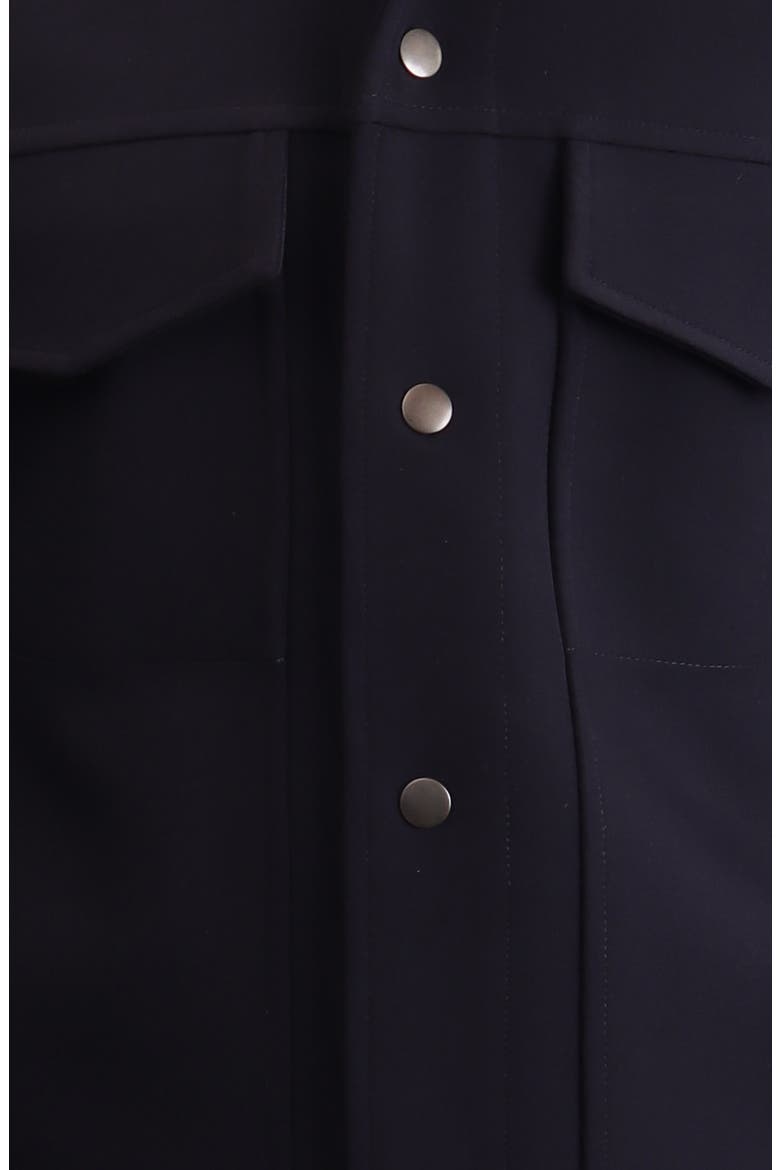 Double Face Performance Twill Trucker Jacket, Alternate, color, NAVY