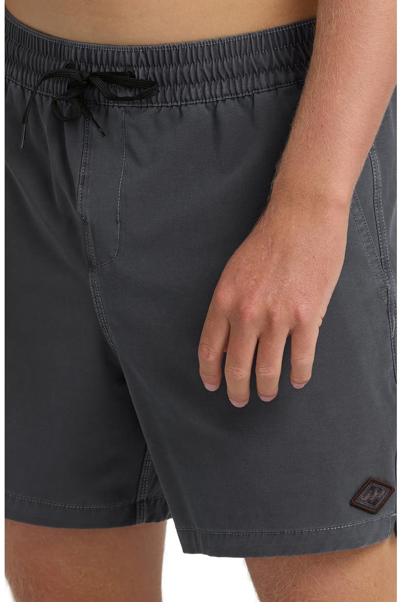 Every Other Day Layback Wave Washed Swim Trunks, Alternate, color, GRAYSTONE