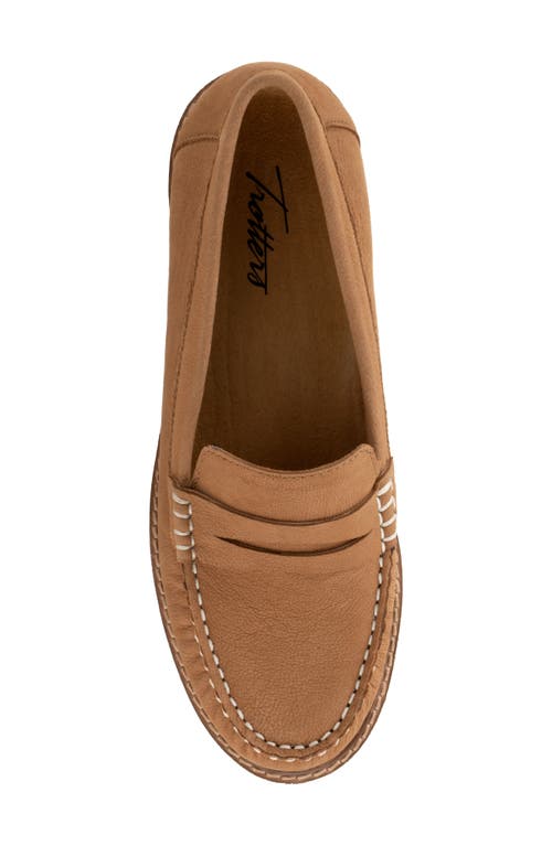 Trotters Francey Lug Sole Penny Loafer In Brown