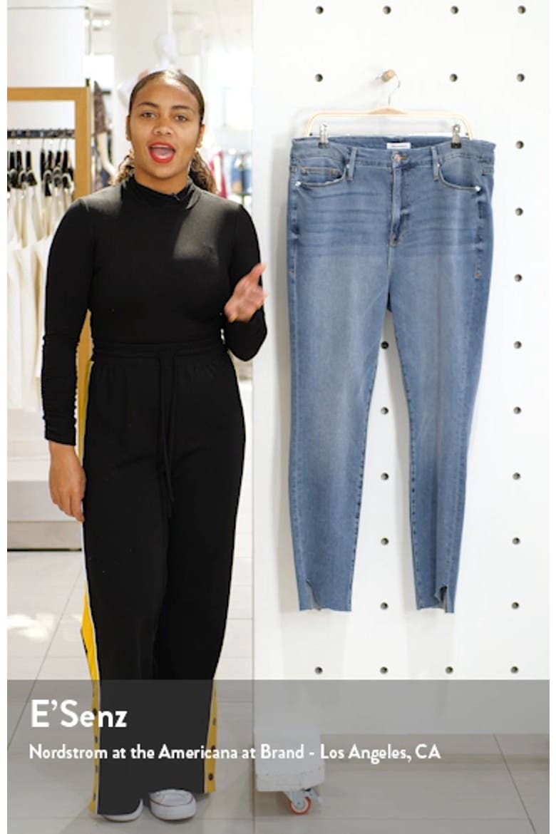Good Legs High Waist Cascade Hem Skinny Jeans video
