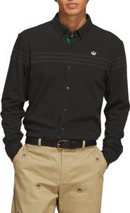 adidas Originals Twistknit Long Sleeve Button Up Shirt