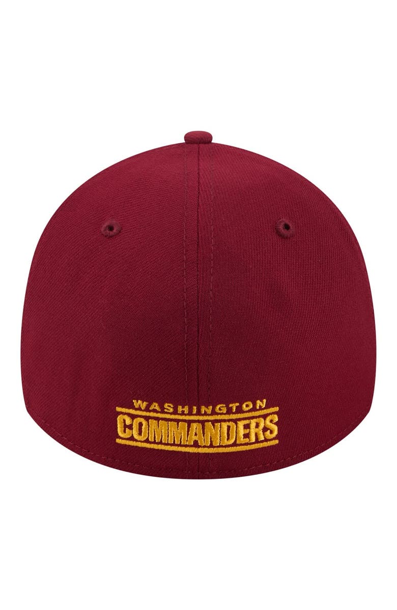 New Era Men's New Era Burgundy Washington Commanders Core Team 39THIRTY Flex Hat, Alternate, color, Burgundy