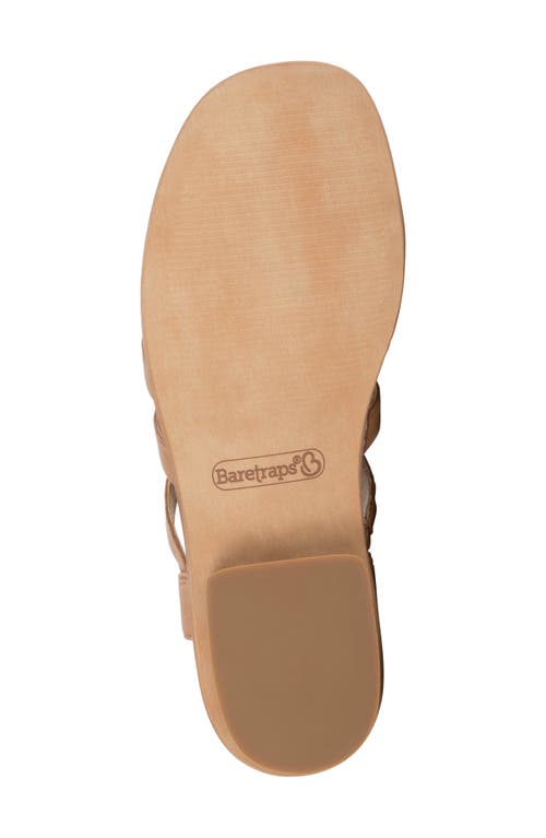 Baretraps Nathalia Gladiator Sandal In Tan Leather