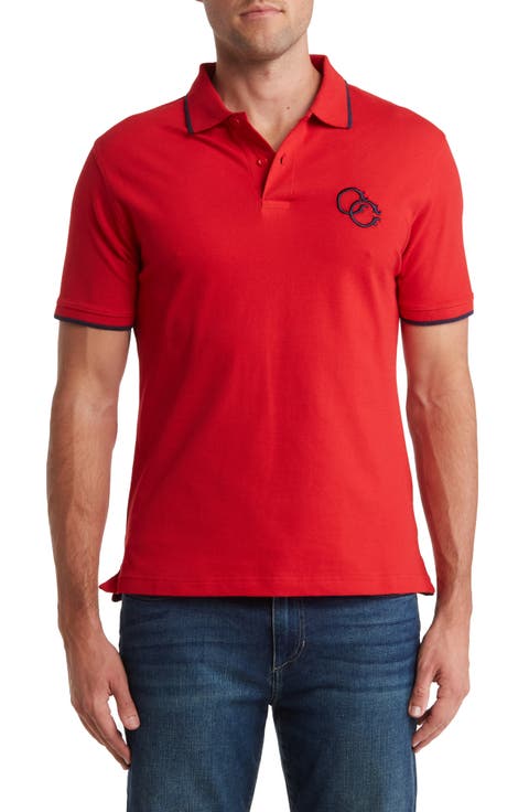 Logo Embroidered Cotton Polo