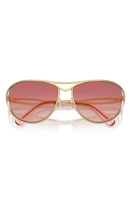 Swarovski 59mm Gradient Pilot Sunglasses In Gold