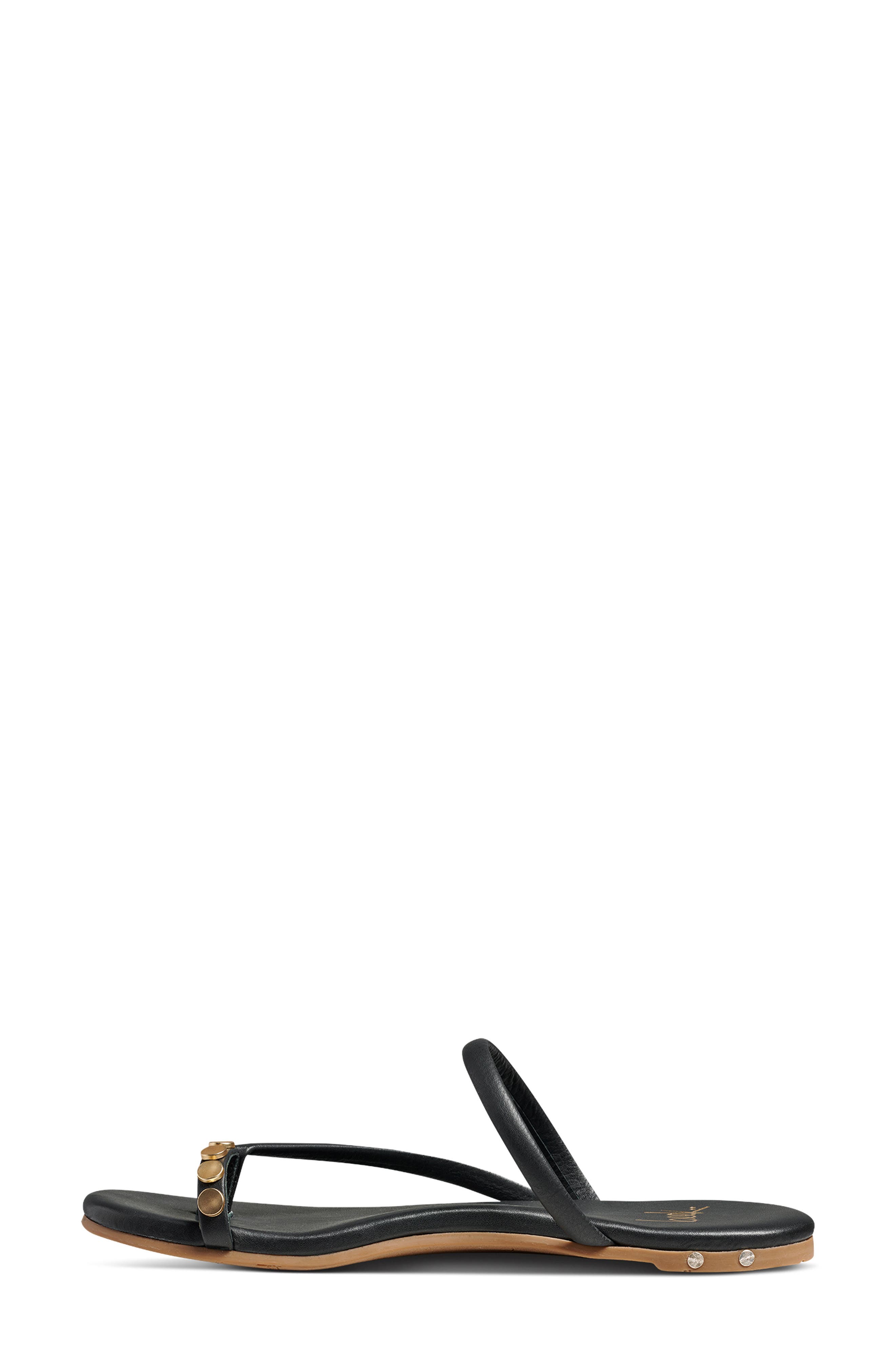 Beek Starbird Studded Toe Ring Slide Sandal, Alternate, color, Black