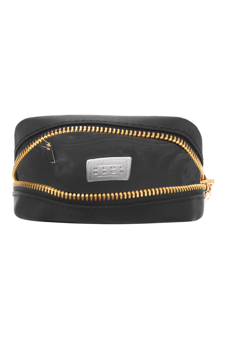 Mini Star Cosmetics Bag, Alternate, color, BLACK/ BLACK