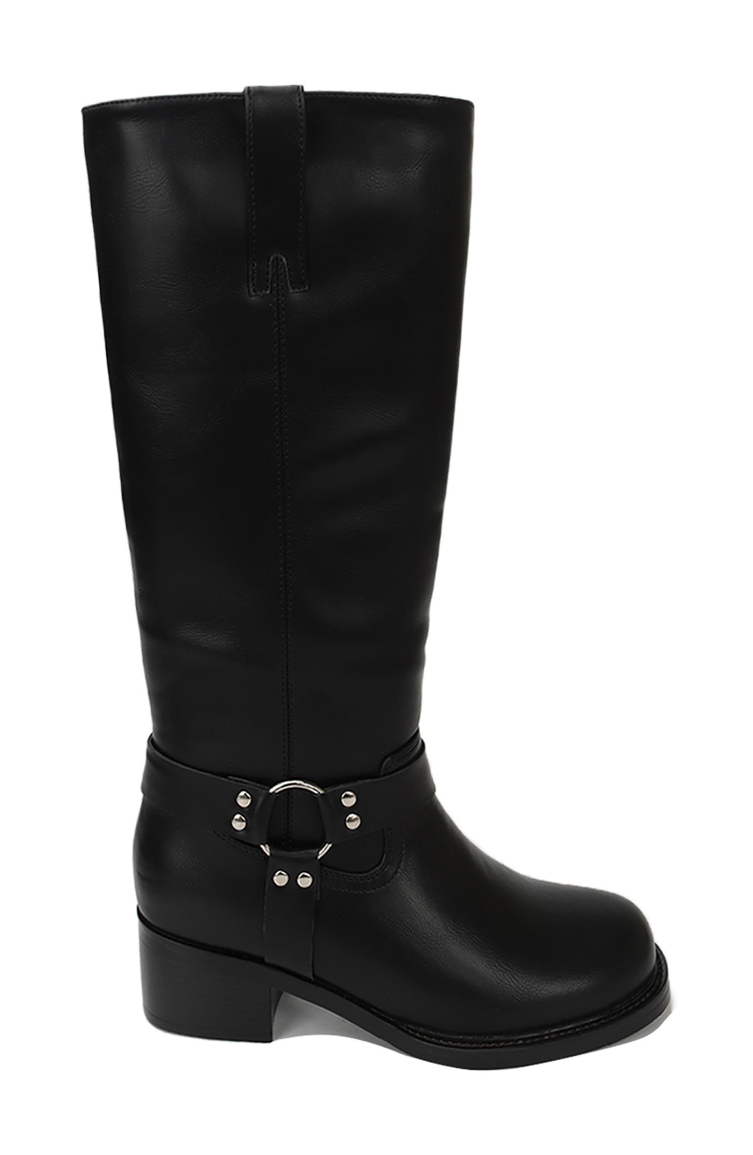 Kelso Faux Leather Knee High Boot