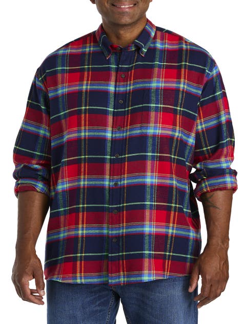 Multi-Plaid Flannel Sport Shirt