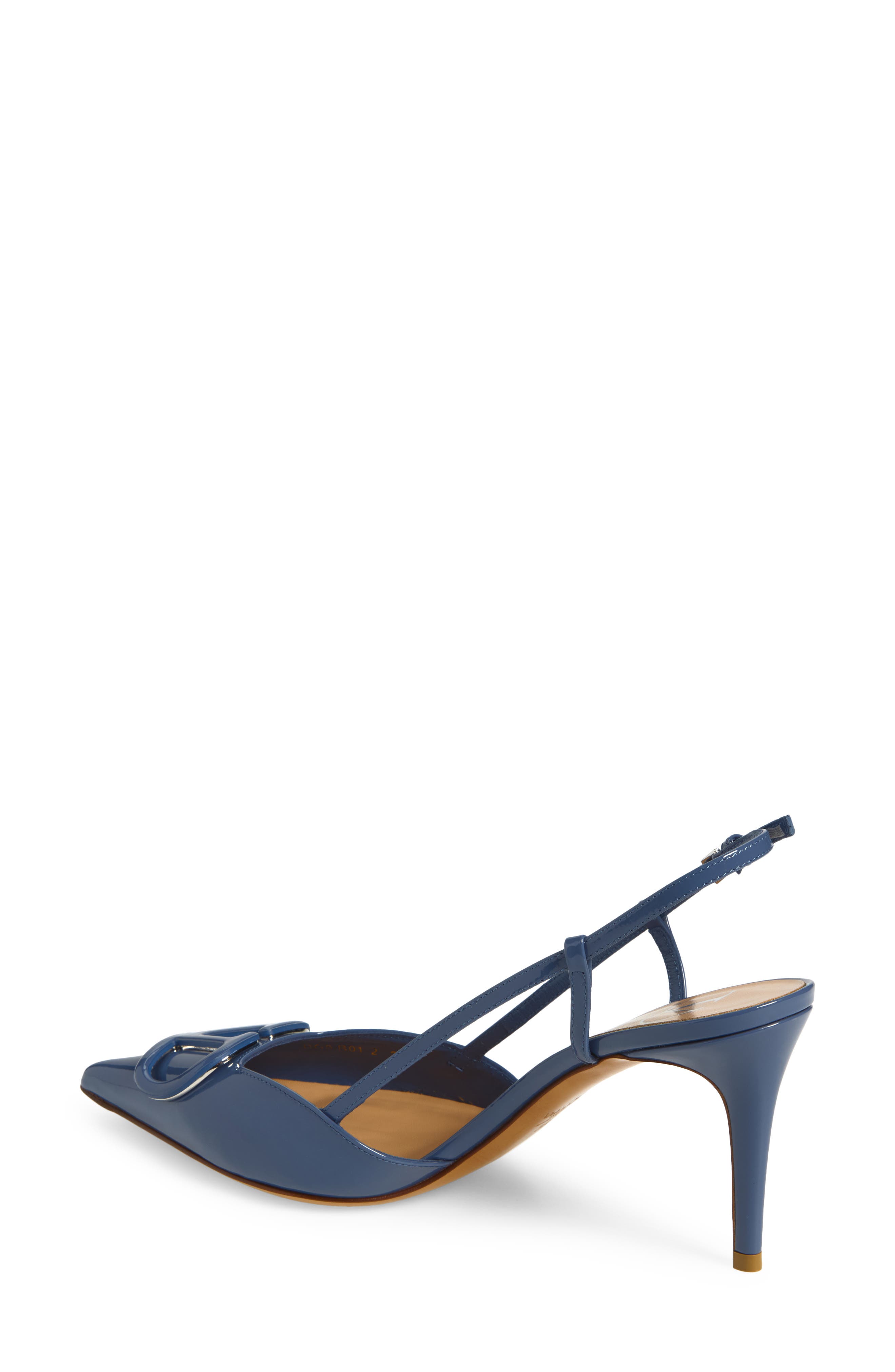 VLOGO Pointed Toe Slingback Pump, Alternate, color, BLUE