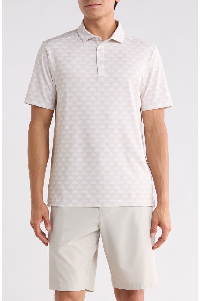 Palm Shadows Performance Polo, Main, color, PALM SHADOWS