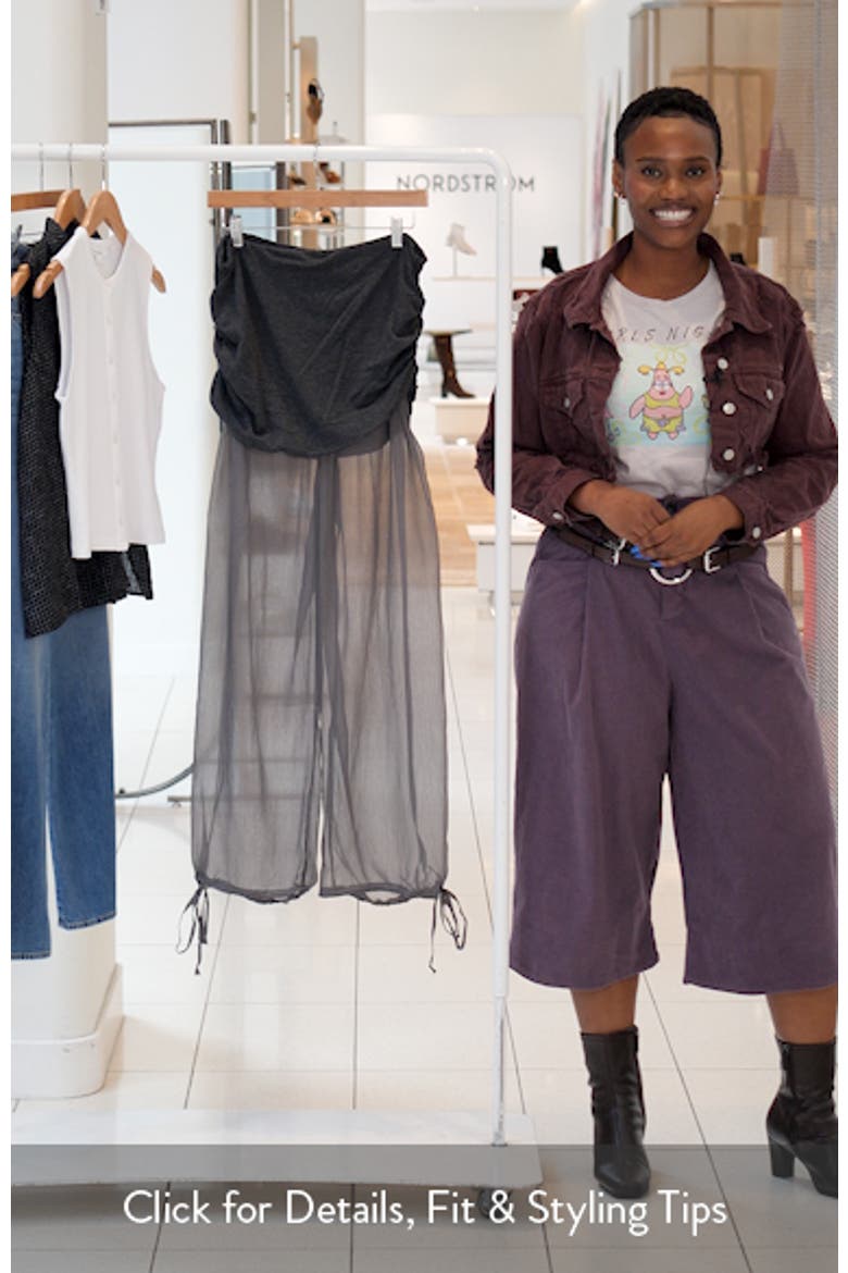 Mixed Media Chiffon Joggers video