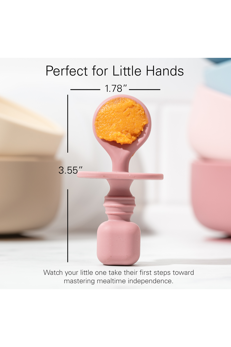 Baby Feeding Spoon Set 2-Piece, Alternate, color, Pastel Pink