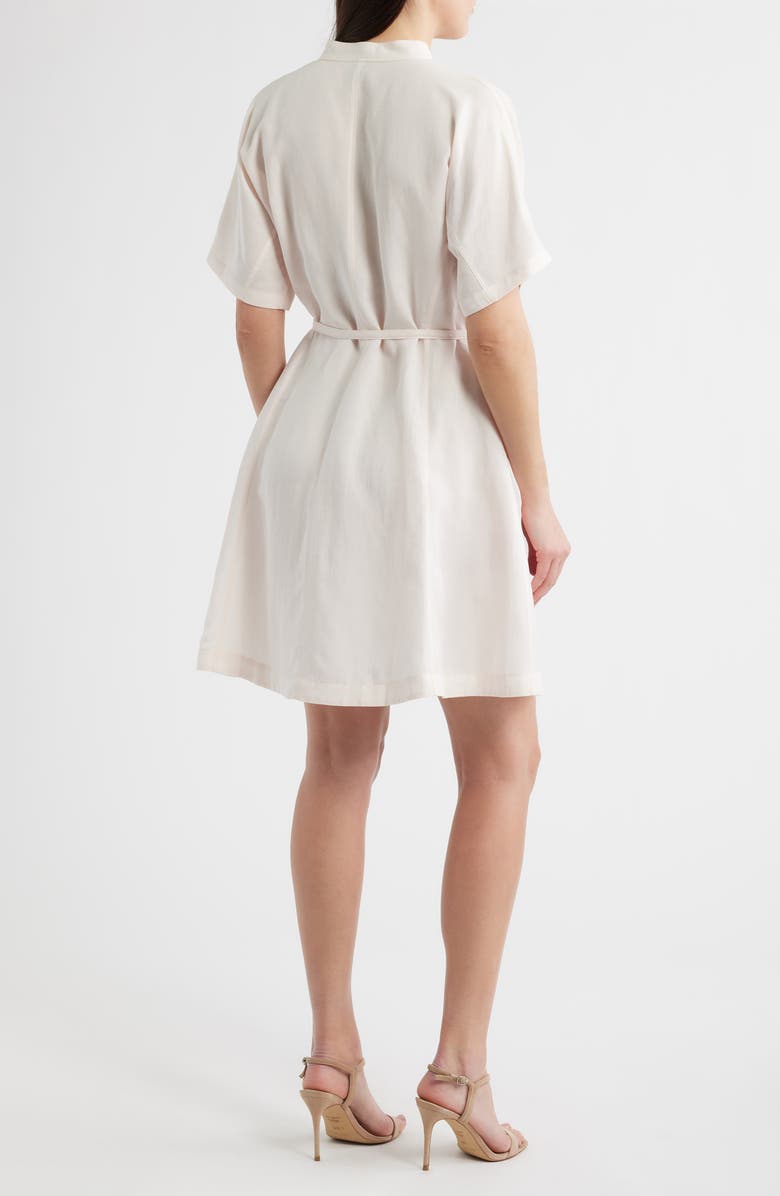 BOSS Dalina Belted Dress, Alternate, color, Ocean Rose