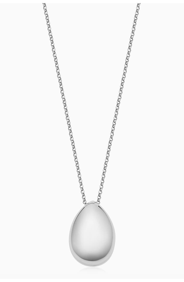 Oradina Sterling Silver Reflection Pendant Necklace, Main, color, Silver