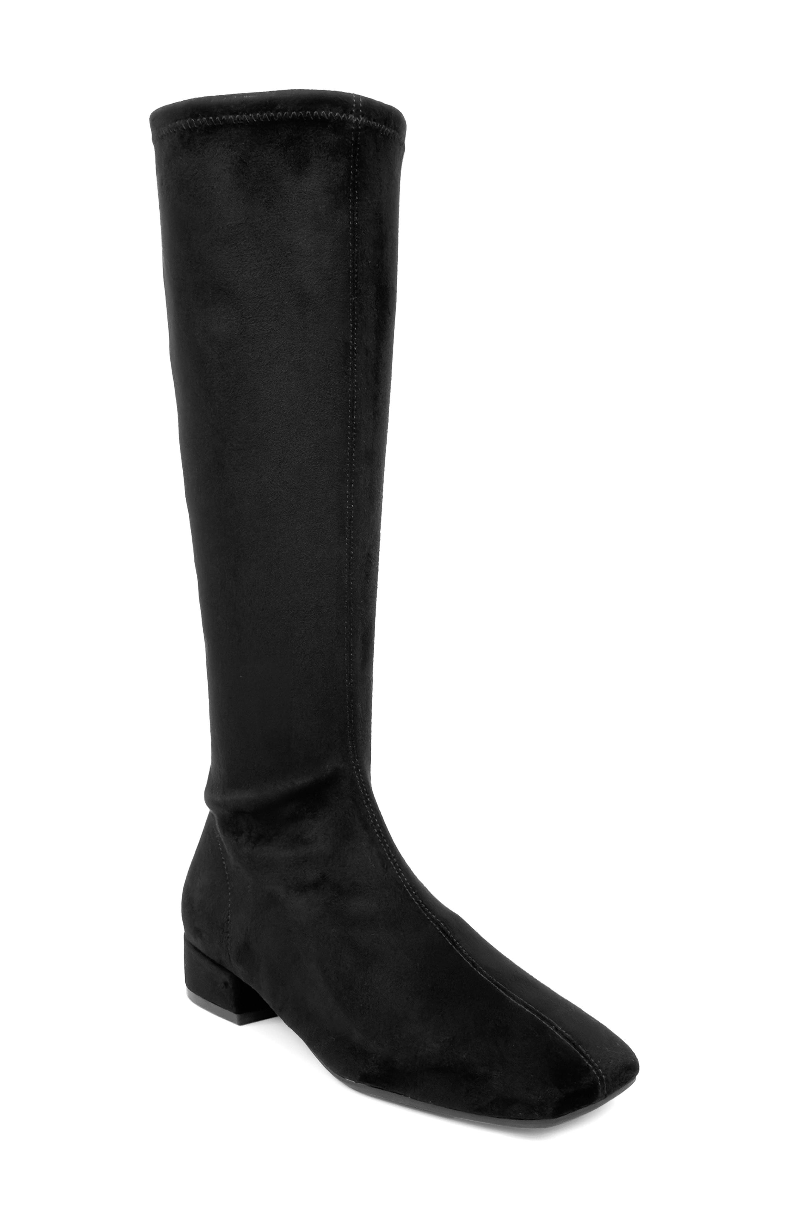 Nana Knee High Boot, Main, color, BLACK BLACK