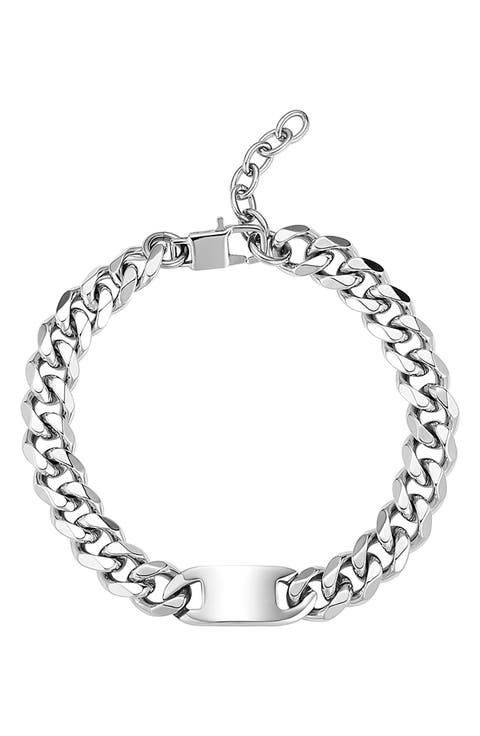 Men's Stainless Steel Cuban Chain Bracelet