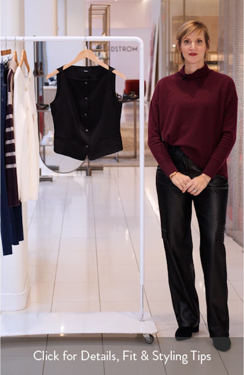 Boat Neck Satin Vest, sales video thumbnail