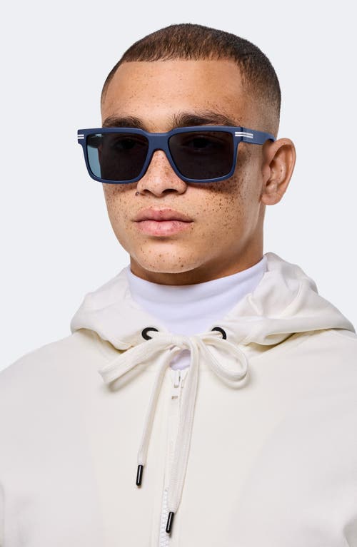 Canada Goose 59mm Modified Rectangular Sunglasses In Matte Blue