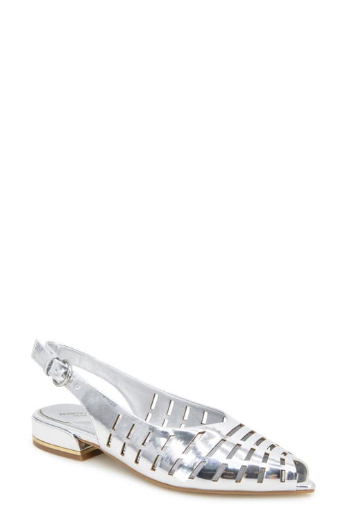 KENNETH COLE KENNETH COLE CALABRA SLINGBACK PEEP TOE FLAT