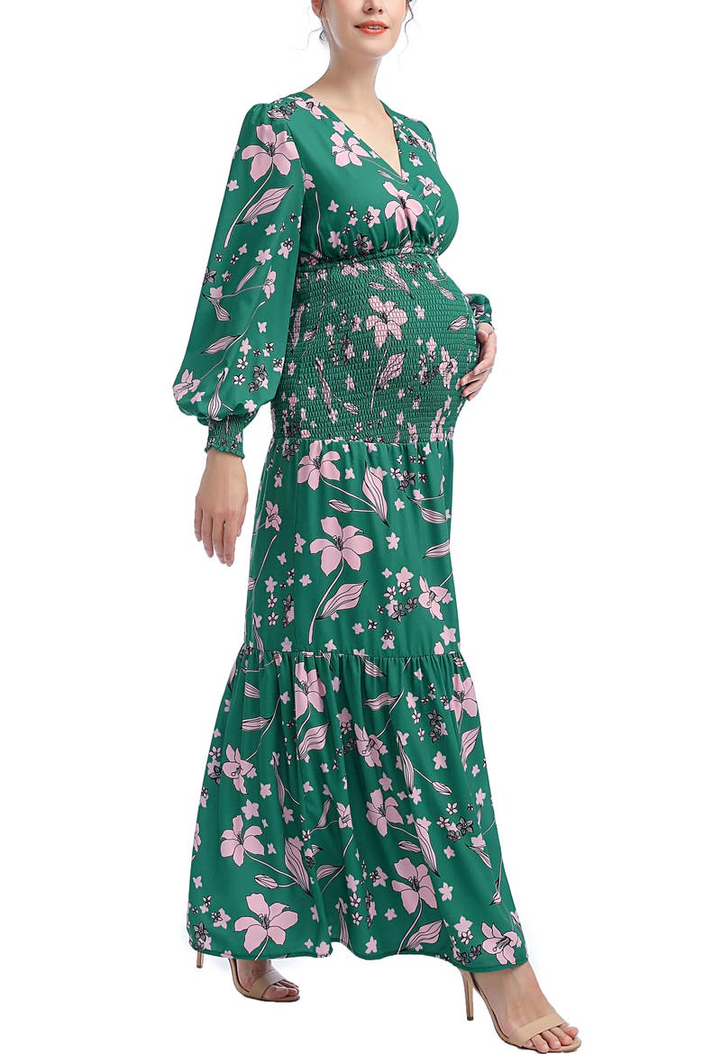 Caroline Maternity Maxi Dress, Alternate, color, Multicolored