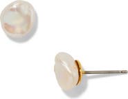 Nadri Madrid Small Freshwater Pearl Stud Earrings