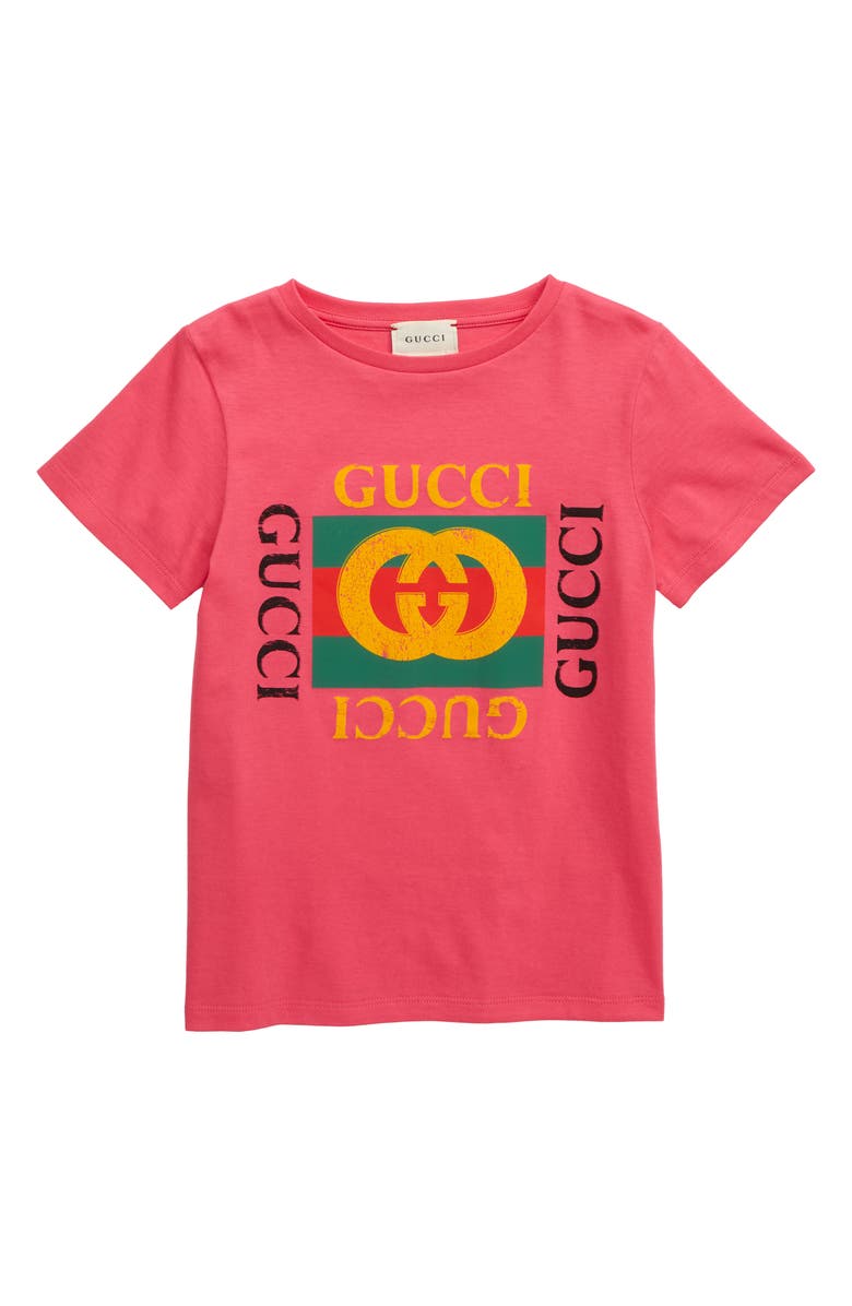 Gucci Logo Graphic T-Shirt, Main, color, 