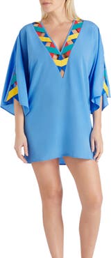 VALIMARE Mallorca Cross Bandage Cover-up Tunic Dress
