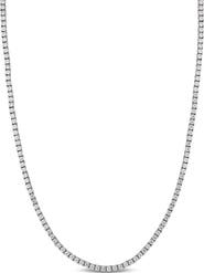 Julianna B. White Cubic Zirconia Tennis Necklace