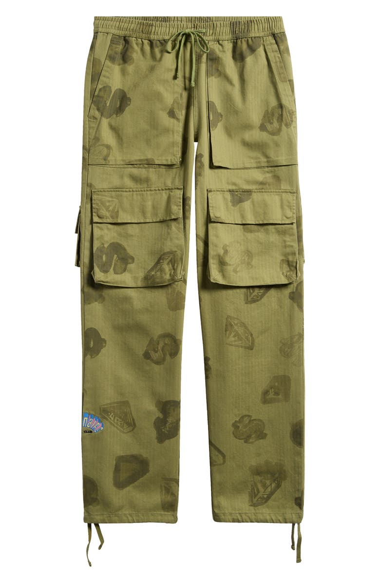 Billionaire Boys Club BB Conceal Cotton Herringbone Cargo Pants, Alternate, color, Loden Green
