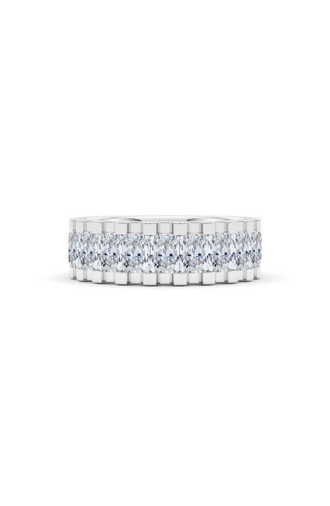 Radiant Cut Lab Grown Diamond Channel Ring