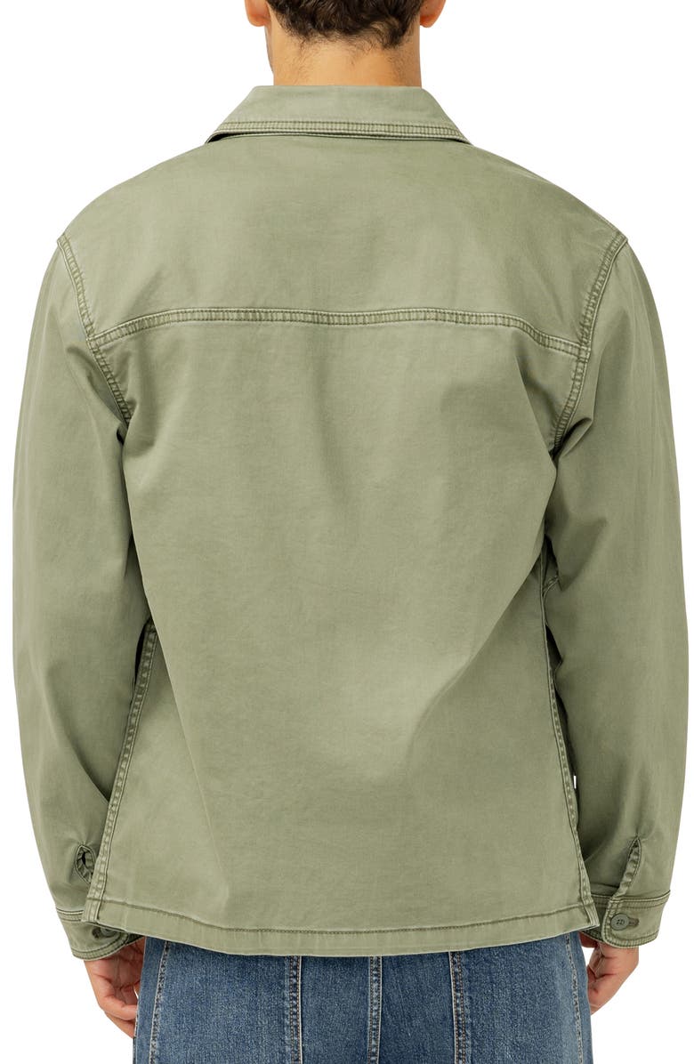 Silver Jeans Co. Cotton Twill Chore Jacket, Alternate, color, Palm Green