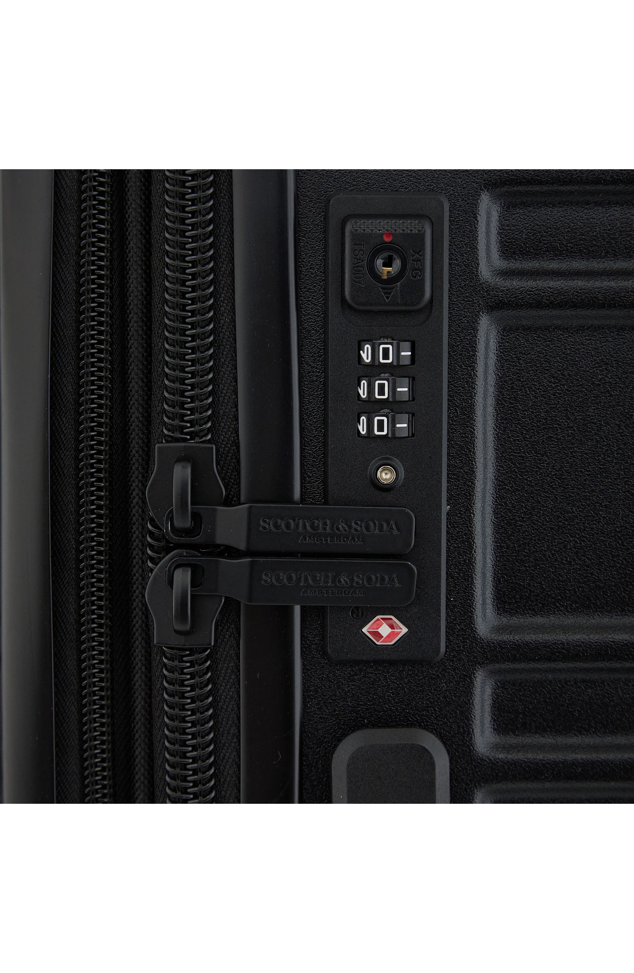 Scotch & Soda Rotterdam 3-Piece Luggage Set, Alternate, color, Black