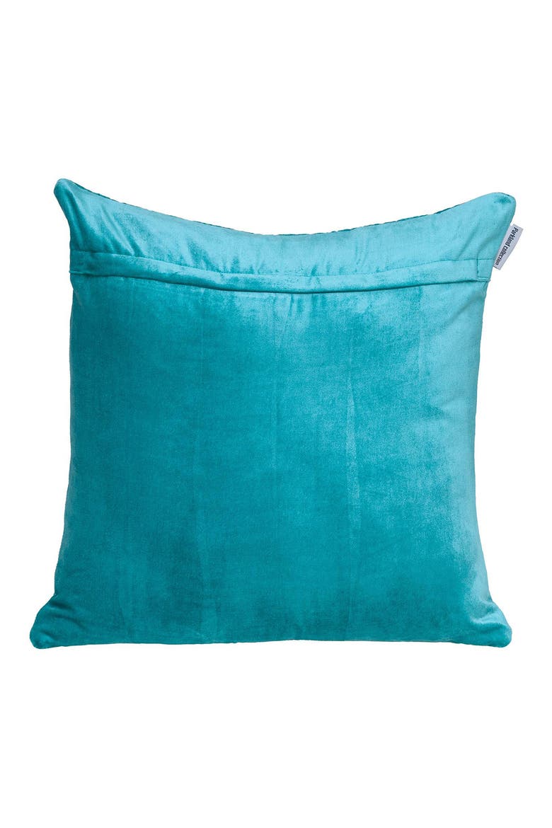 Milo Quilted Throw Pillow, Alternate, color, AQUA
