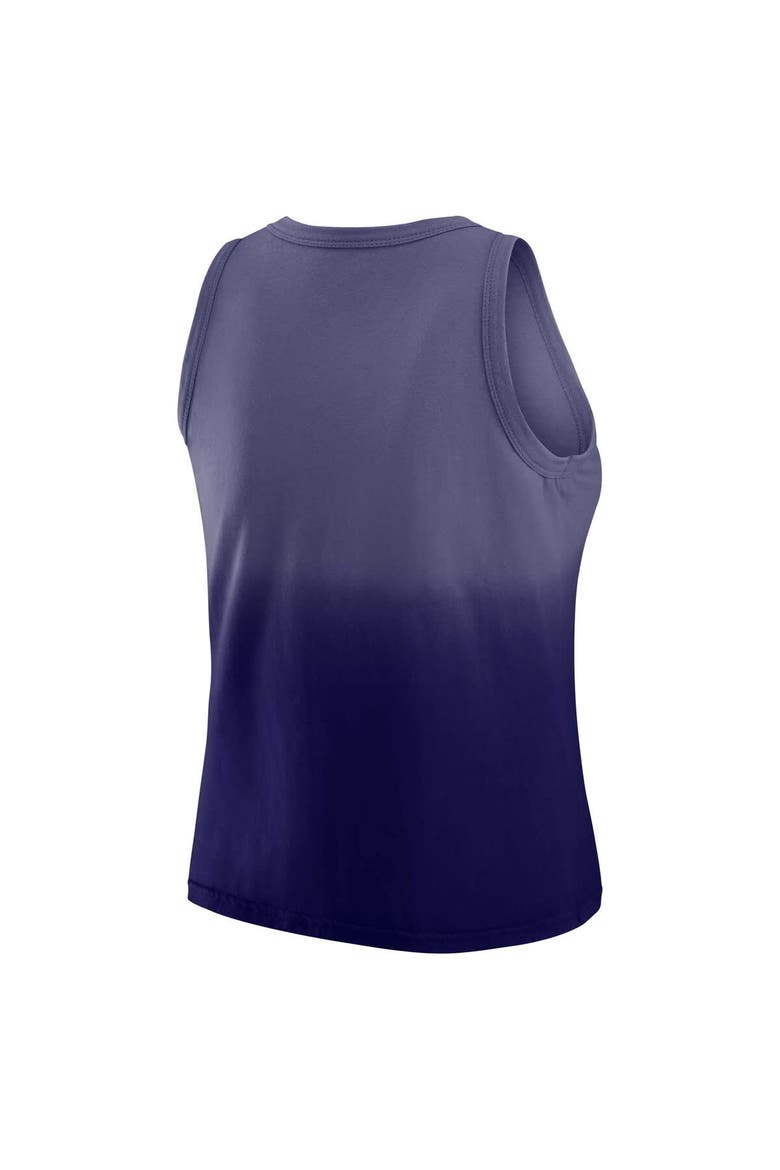 Women's WEAR by Erin Andrews x Gracie Hunt Purple Baltimore Ravens Ombre Tank Top, Alternate, color, Purple